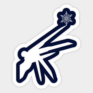 Minimalist Edward Scissor Hands Sticker